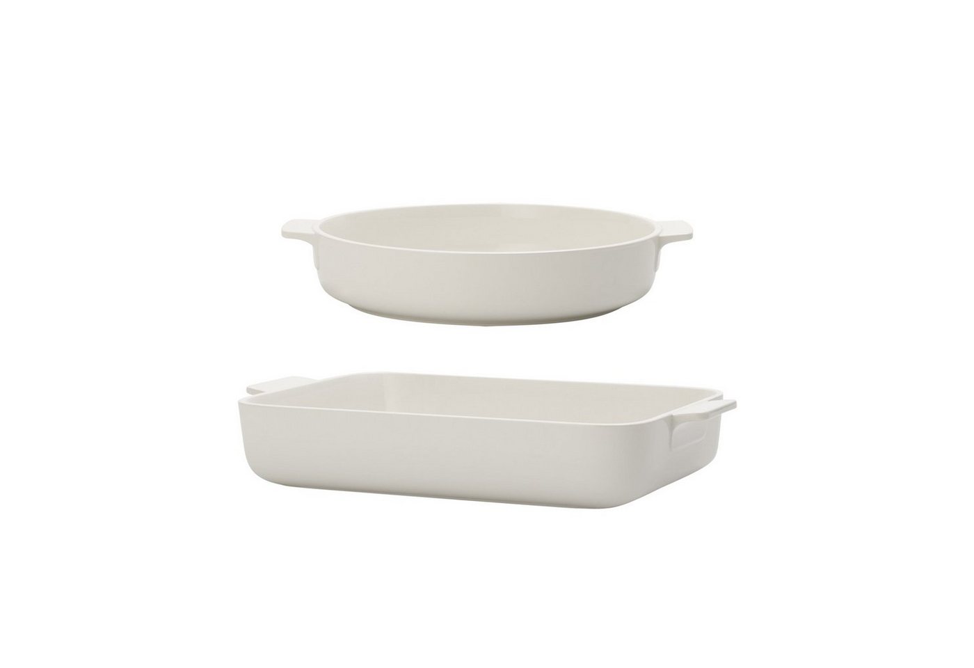 Villeroy & Boch Auflaufform Clever Cooking Auflaufformen groß 2er Set, Porzellan, (2-St) von Villeroy & Boch