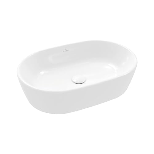 Villeroy & Boch Aufsatzwaschtisch Architectura oval - modernes Aufsatzwaschbecken - Waschschale aus robusten und langlebigen Keramik, alpinweiß von Villeroy & Boch