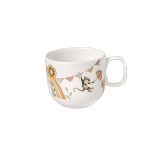 Villeroy & Boch - Boho Kids "Roar Like A Lion" Kleiner Kinderbecher Mit Henkel, Tasse Für Kinder, Becher Aus Porzellan, Kindergeschirr, Spülmaschinenfest, Mikrowellensicher, Mehrfarbig von Villeroy & Boch