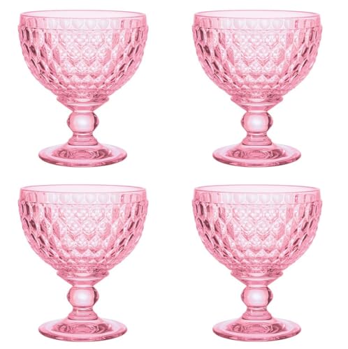 Villeroy & Boch Boston 4er Set Sektschale/Dessertschale rosa 398 ml von Villeroy & Boch