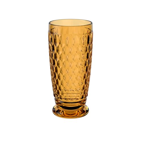 Villeroy & Boch – Boston Apricot Longdrinkglas, Kristallglas Farbig Orange, Füllmenge 300 Ml, Spülmaschinenfest von Villeroy & Boch