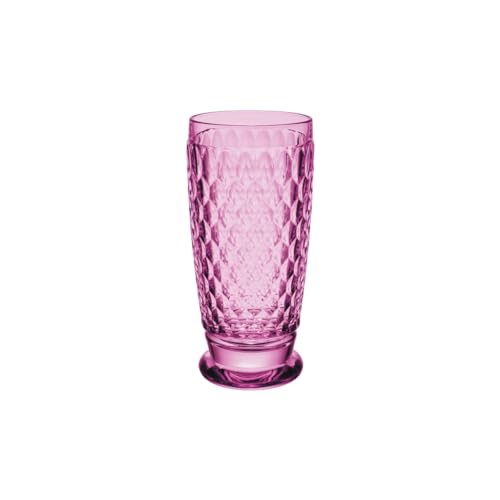 Villeroy & Boch - Boston Berry Longdrinkglas, 300 Ml, Kristallglas Für Cocktails, Spülmaschinengeeignet, Rosa von Villeroy & Boch