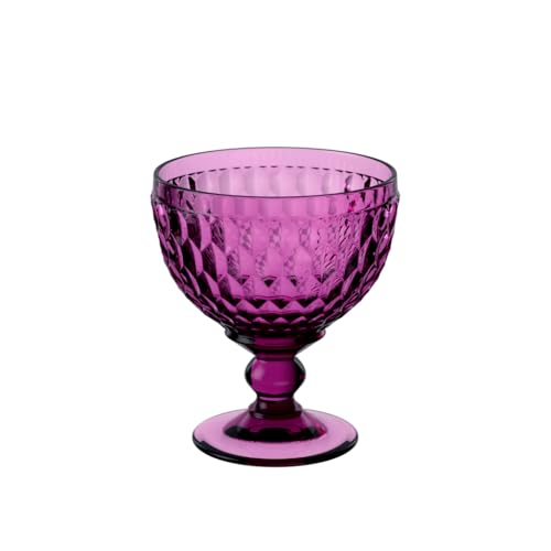 Villeroy & Boch - Boston Berry Sektschale/Dessertschale, 250 Ml, Schale Aus Kristallglas Für Sekt Und Leckereien, Spülmaschinengeeignet, Rosa von Villeroy & Boch