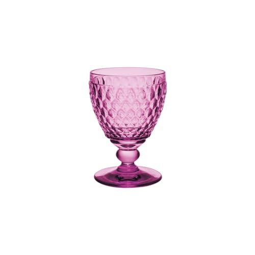 Villeroy & Boch - Boston Berry Weißweinglas, 125 Ml, Kristallglas Für Weißwein, Spülmaschinengeeignet, Rosa von Villeroy & Boch