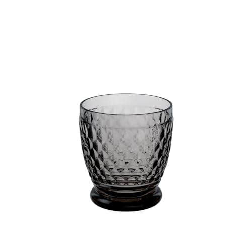 Villeroy und Boch Boston Coloured Trinkglas, 330 ml, Kristallglas, Klar/Grau von Villeroy & Boch