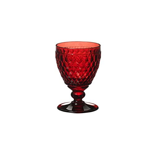 Villeroy und Boch Boston Coloured Weißweinglas Red, 230 ml, Kristallglas, Rot, 1 Stück (1er Pack) von Villeroy & Boch