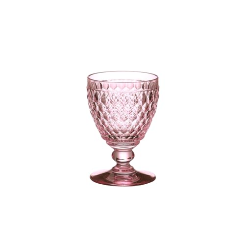 Villeroy und Boch Boston Coloured Weißweinglas Rose, 230 ml, Kristallglas, Rosa, 1 Stück (1er Pack) von Villeroy & Boch