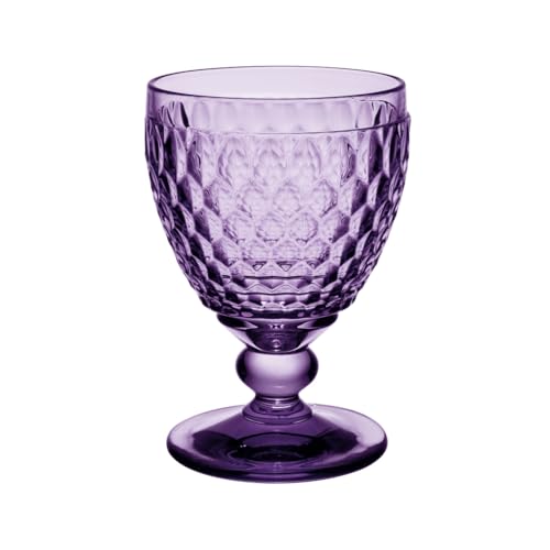 Villeroy & Boch – Boston Lavender Wasserglas, Kristallglas farbig lila, Füllmenge 350 ml, spülmaschinenfest von Villeroy & Boch