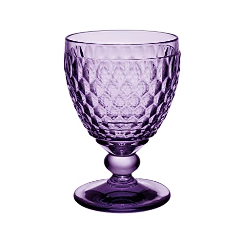 Villeroy & Boch – Boston Lavender Wasserglas, Kristallglas farbig lila, Füllmenge 350 ml, spülmaschinenfest von Villeroy & Boch