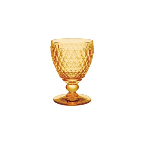 Villeroy & Boch - Boston Safron Weißweinglas, 125 Ml, Kristallglas Für Weißwein, Spülmaschinengeeignet, Gelb von Villeroy & Boch