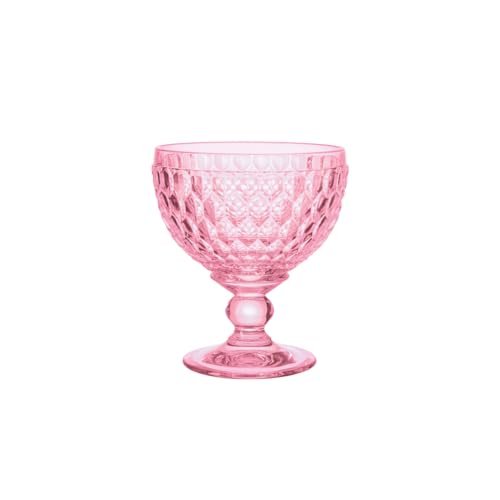 Villeroy & Boch - Boston col. Sektschale rose, extravagantes, formschönes Glas für Sekt und Champagner, Kristallglas, rosa, 400 ml von Villeroy & Boch