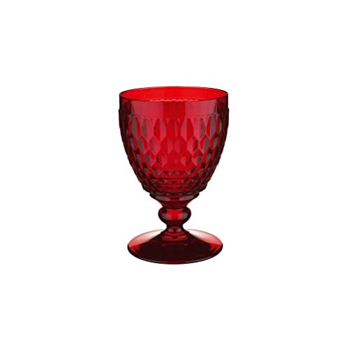 Villeroy & Boch Boston coloured Wasserglas Red, Kristallglas, 144mm von Villeroy & Boch
