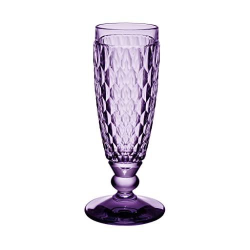 Villeroy & Boch – Boston Lavender Sektglas, Kristallglas Farbig Lila, Füllmenge 120 Ml, Spülmaschinenfest von Villeroy & Boch