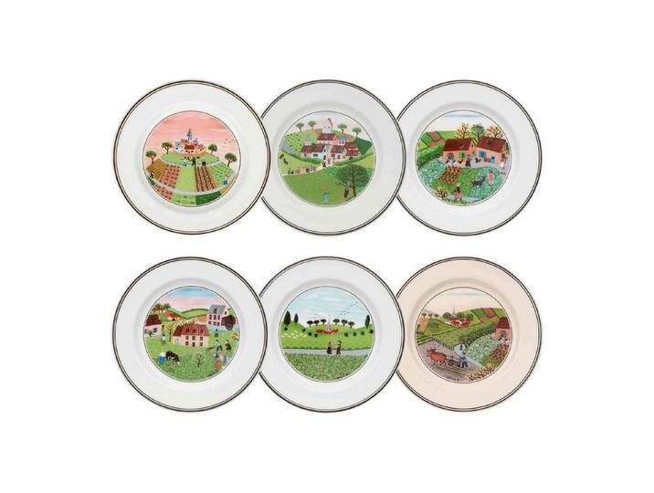 Villeroy & Boch Brotteller Design Naif Brotteller Kollektion ø 17 cm 6er Set, (6 St), bunt von Villeroy-&-Boch