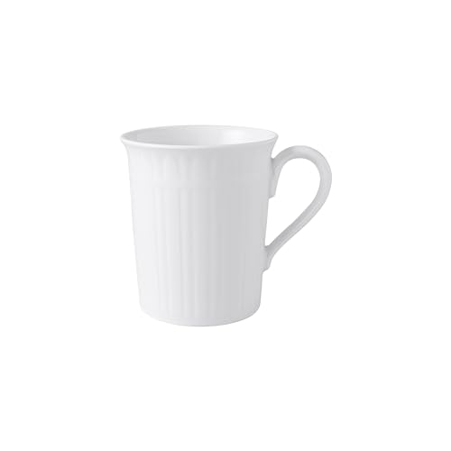 Villeroy und Boch Cellini Kaffeebecher, 300 ml, Premium Porzellan, weiß von Villeroy & Boch