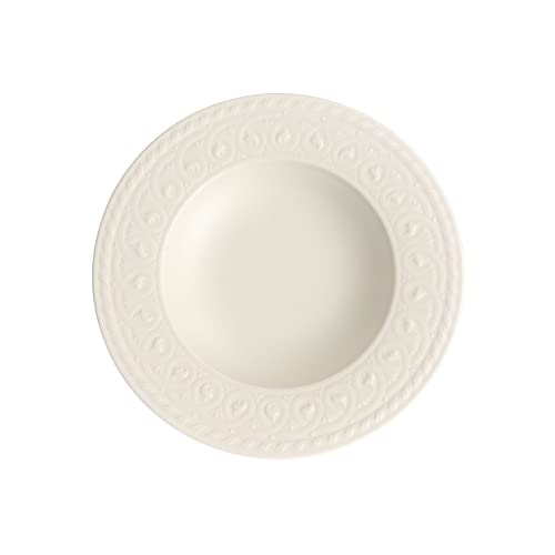 Villeroy und Boch Cellini Suppenteller, 24 cm, Premium Porzellan, Weiß von Villeroy & Boch