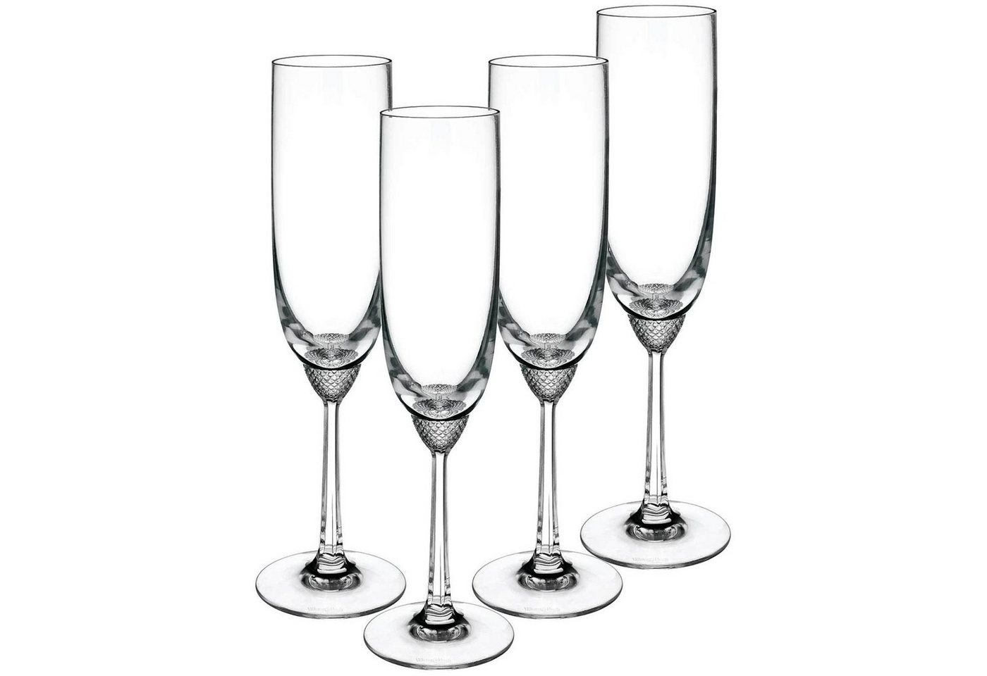 Villeroy & Boch Champagnerglas Octavie Champagnergläser 160 ml 4er Set, Glas von Villeroy & Boch