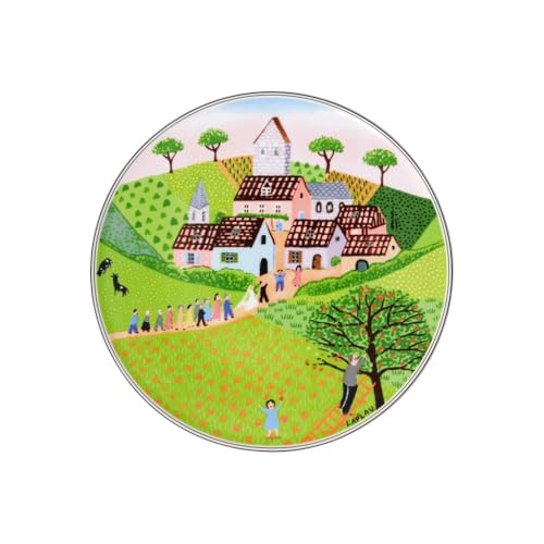 Villeroy und Boch Charm und Breakfast Design Naif Tortenplatte, 30 cm, Premium Porzellan, Weiß/Bunt von Villeroy & Boch