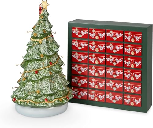 Villeroy & Boch – Christmas Toy's Memory Adventskalender Set 26 Teilig Mit 24 Porzellanfiguren Inklusive Weihnachtsbaum Zum Aufhängen, 24 Türchen, Weihnachten, Weihnachtsdeko, Porzellan Villeroy & Boch – Christmas Toy's Memory Adventskalender Set 26 Teilig Mit 24 Porzellanfiguren Inklusive Weihnachtsbaum Zum Aufhängen, 24 Türchen, Weihnachten, Weihnachtsdeko, Porzellan von Villeroy & Boch