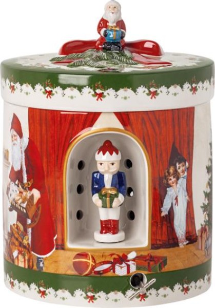 Villeroy & Boch Christmas Toy's Geschenkpaket groß rund Santa bringt Geschenke von Villeroy & Boch