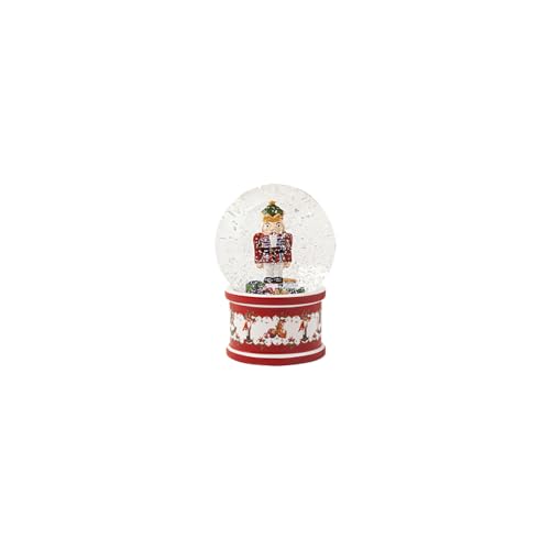 Villeroy & Boch - Christmas Toys, Schneekugel groß, Nussknacker, 13 x 13 x17cm, Porzellan/Glas, Mehrfarbig 14-8327-6694 von Villeroy & Boch