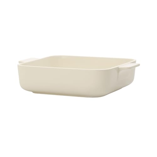 Villeroy und Boch Clever Cooking Quadratische Backform, 21 x 21 cm, Premium Porzellan, Weiß von Villeroy & Boch