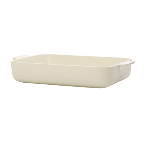 Villeroy und Boch Clever Cooking Rechteckige Backform, 34 x 24 cm, Premium Porzellan, Weiß von Villeroy & Boch