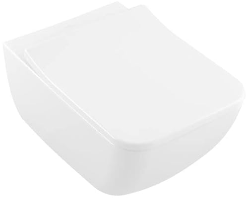 Villeroy & Boch Collaro Combi-Pack, Wand-Tiefspül-WC mit DirectFlush, mit WC-Sitz SlimSeat, 4626RS; Farbe: Weiß Ceramicplus von Villeroy & Boch