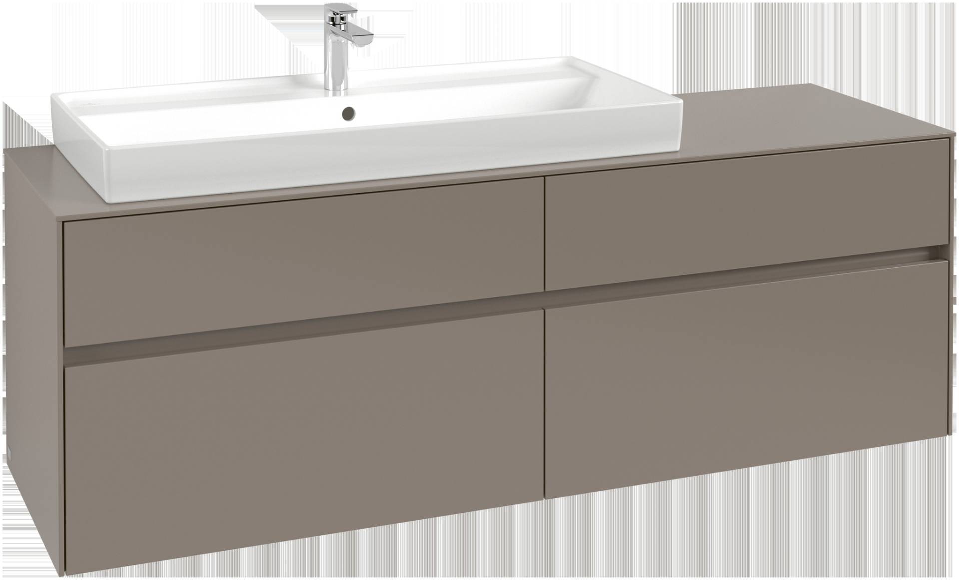 Villeroy & Boch Collaro Waschbeckenunterschrank, 4 Auszüge, Waschbecken links, Wandmontage, 1600x548x500mm, C02900VR von Villeroy & Boch