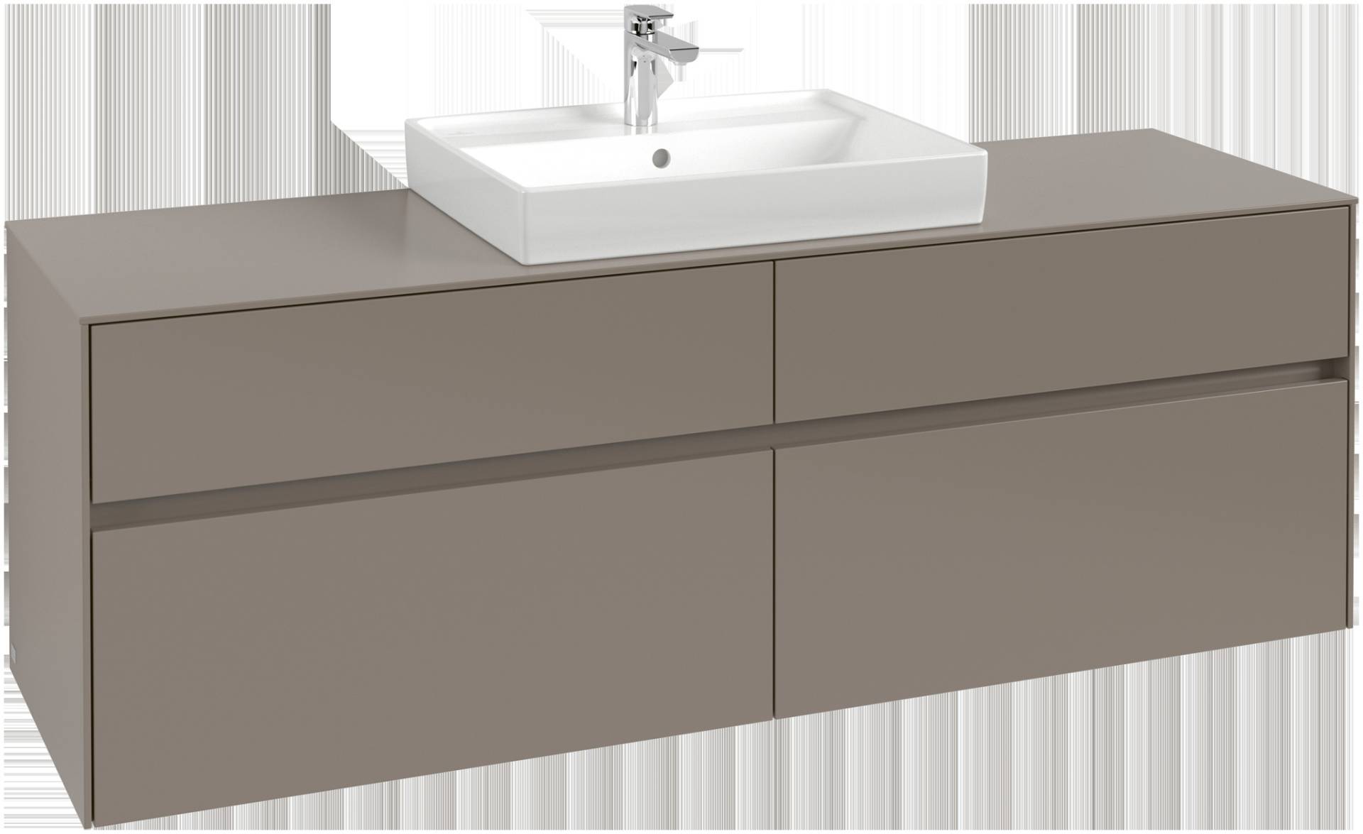 Villeroy & Boch Collaro Waschbeckenunterschrank, 4 Auszüge, Waschbecken mittig, 1600x548x500mm, C02500VQ von Villeroy & Boch