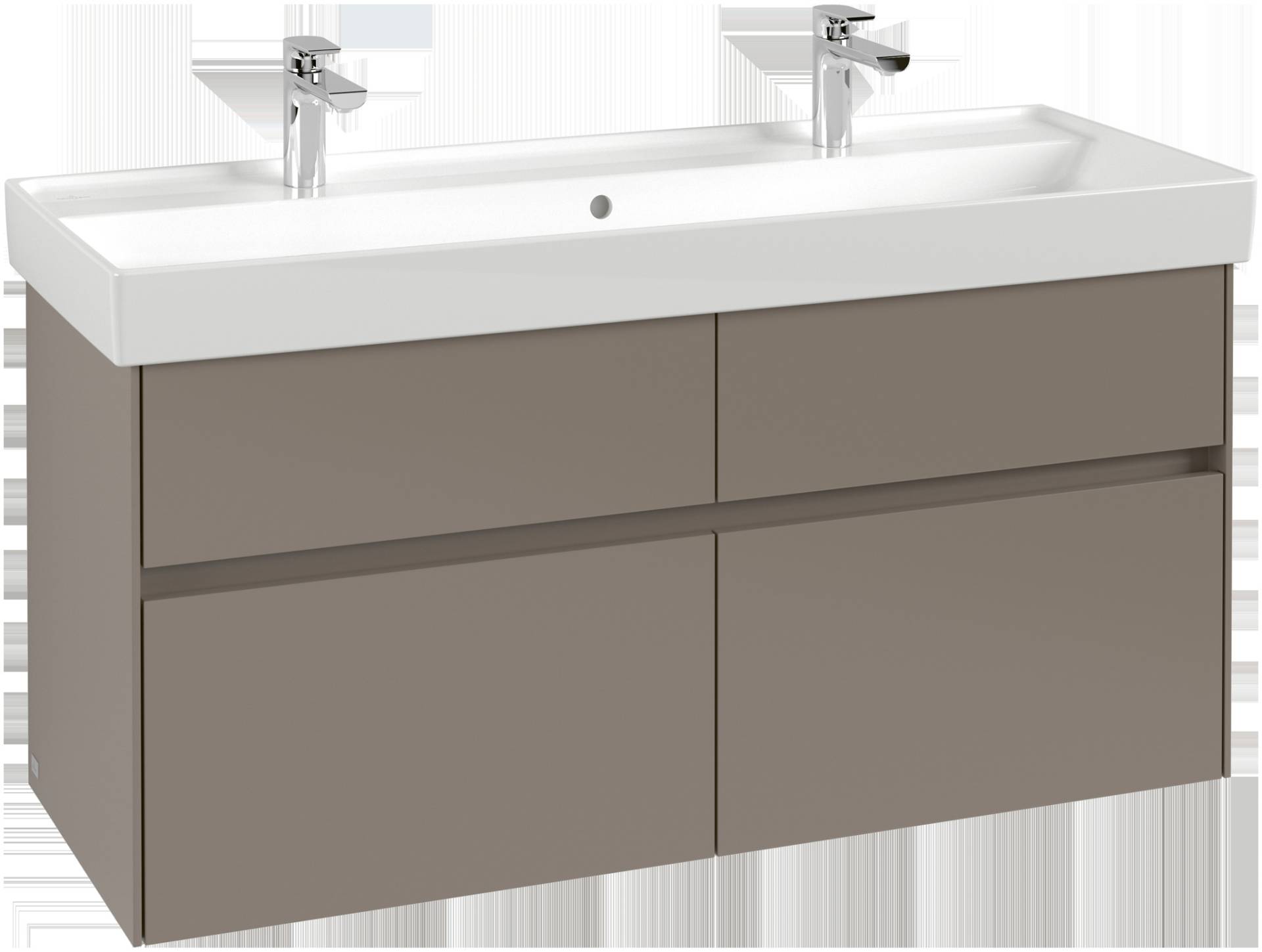 Villeroy & Boch Collaro Waschbeckenunterschrank, 4 Auszüge, Waschbecken mittig, mit Beleuchtung, 1154x546x444mm, C012B0VN von Villeroy & Boch