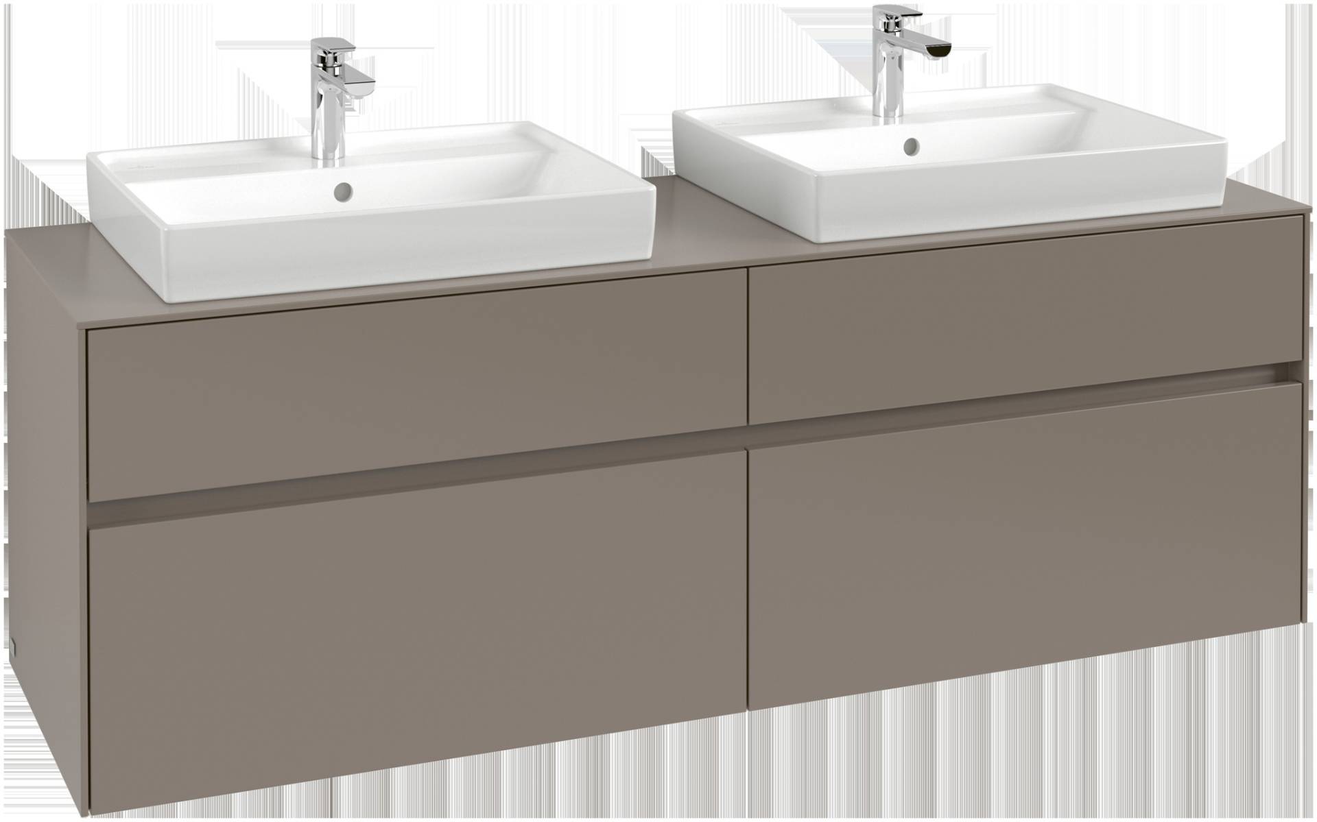 Villeroy & Boch Collaro Waschbeckenunterschrank, für 2 Waschbecken, 1600x548x500mm, C02400AB von Villeroy & Boch