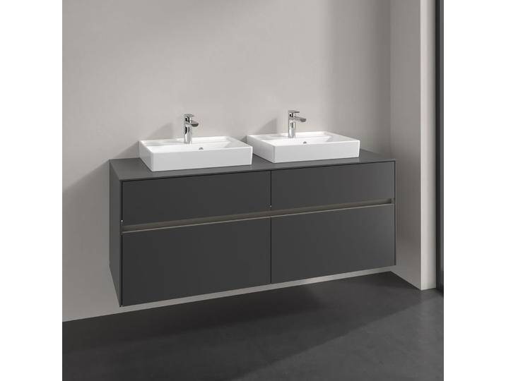Villeroy & Boch Collaro Waschtischunterschrank 140 x 54,8 cm , mit LED-Beleuchtung, mit 4 Auszügen 2364582 von Villeroy-&-Boch