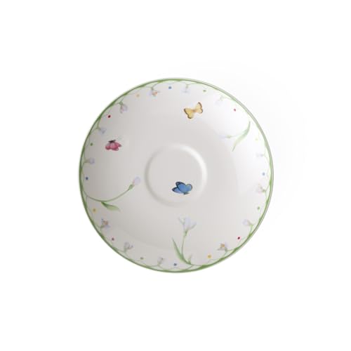 Villeroy & Boch – Colourful Spring Untertasse 14 Cm Weiß/Bunt, Spülmaschinenfest, Mikrowellensicher, Frühling, Ostern Deko, Deko Ostern, Oster Deko, Geschirr, Premium Porzellan von Villeroy & Boch