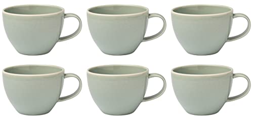 Villeroy & Boch like. by Crafted Blueberry Kaffeetasse 6er Set, 250 ml, Tasse mit Reaktivglasur, Premium Porzellan, Türkis, 19-5169-1300 von Villeroy & Boch