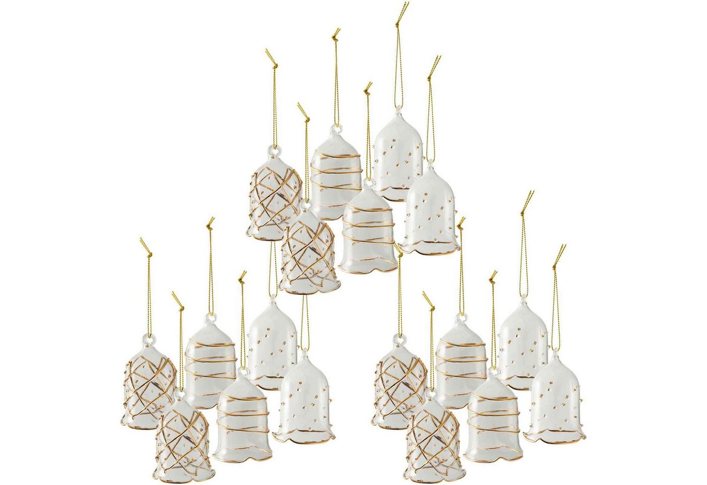 Villeroy & Boch Dekoobjekt Winter Collage Accessoires Glasglocken (18 St., 18er Set) von Villeroy & Boch