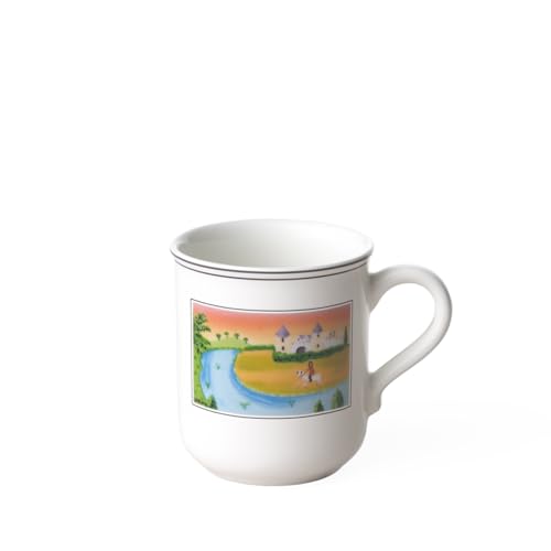 Villeroy und Boch Design Naif Kaffeebecher Schloss, 300 ml, Höhe: 9,1 cm, Premium Porzellan, Bunt von Villeroy & Boch