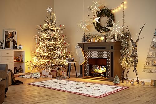 Villeroy & Boch Design Teppich Nostalgic Shine - Toy's Delight - Christbaum Decke, Eingangsmatte, Weihnachtsbaum Läufer für Wohnzimmer, Schlafzimmer, Esszimmer, Flur - Rot Multifarben, 80x200 cm Villeroy & Boch Design Teppich Nostalgic Shine - Toy's Delight - Christbaum Decke, Eingangsmatte, Weihnachtsbaum Läufer für Wohnzimmer, Schlafzimmer, Esszimmer, Flur - Rot Multifarben, 80x200 cm von Villeroy & Boch