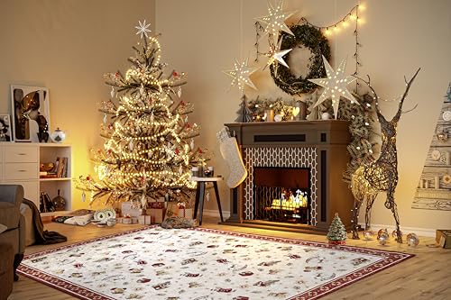Villeroy & Boch Design Teppich Nostalgic Shine - Toy's Delight - Christbaum Decke, Weihnachten Tannenbaum & Weihnachtsbaum für Wohnzimmer, Schlafzimmer, Esszimmer, Flur - Rot Multifarben, 160x230 cm Villeroy & Boch Design Teppich Nostalgic Shine - Toy's Delight - Christbaum Decke, Weihnachten Tannenbaum & Weihnachtsbaum für Wohnzimmer, Schlafzimmer, Esszimmer, Flur - Rot Multifarben, 160x230 cm von Villeroy & Boch