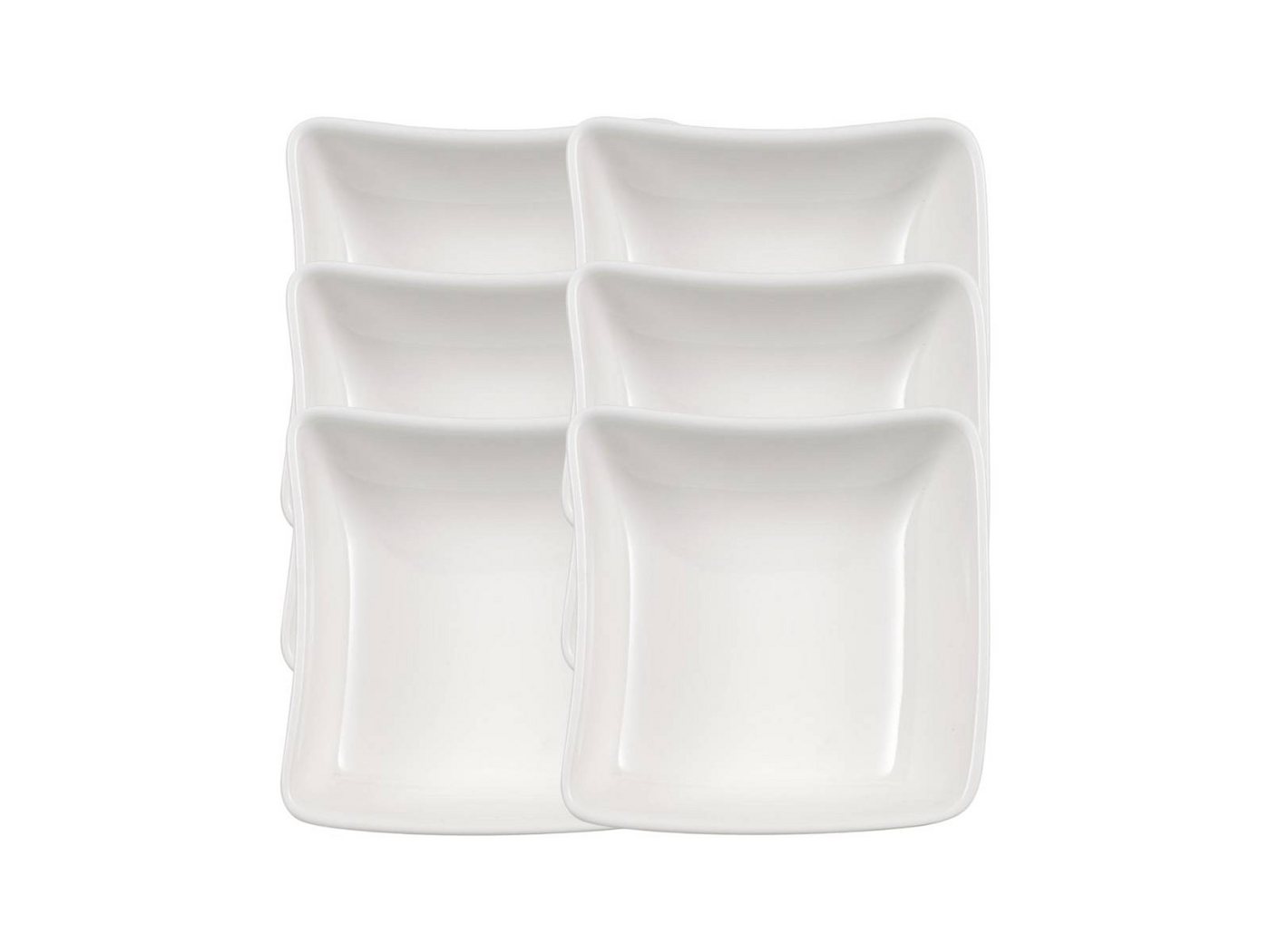 Villeroy & Boch Geschirr-Set New Wave Dip 8,5 x 8,5 cm Set6, Premium Porcelain von Villeroy & Boch