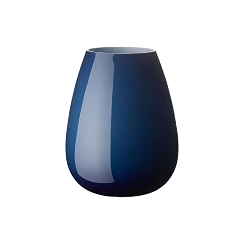 Villeroy und Boch Drop Große Vase Midnight Sky, 22,8 cm, Glas, Blau von Villeroy & Boch