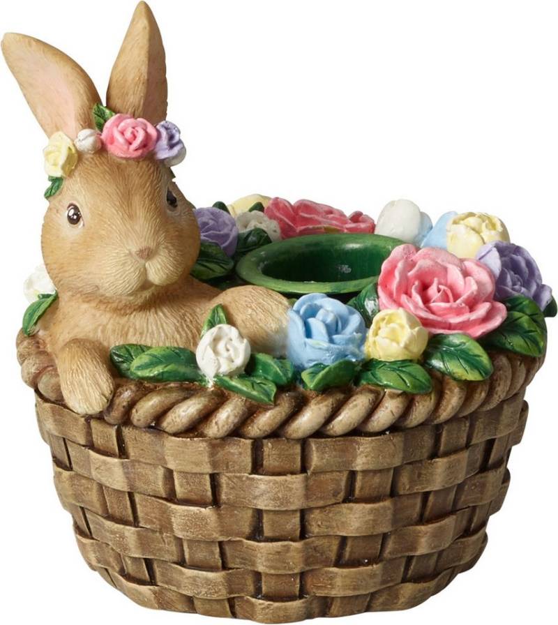 Villeroy & Boch Kerzenhalter Spring Fantasy Access. Kerzenhalter Hase im Korb von Villeroy & Boch
