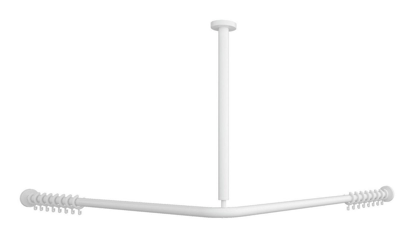 Villeroy & Boch Duschstange ViCare, 1200 x 1200 x 80 mm - Weiß von Villeroy & Boch