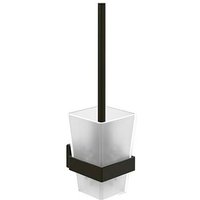 Villeroy und Boch Elements Striking Toilettenbürstengarnitur TVA152017000K5 94x340x118mm, Glas satiniert, mit WC-Bürste, matt black von Villeroy & Boch