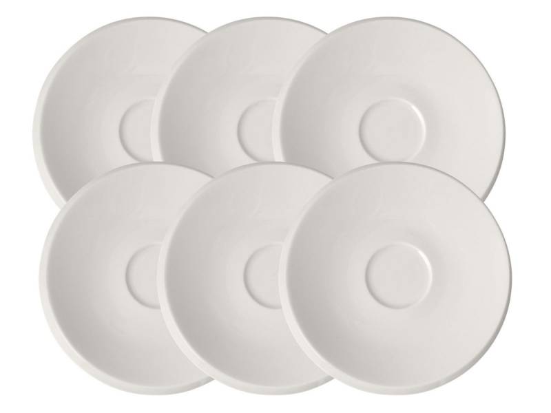 Villeroy & Boch Geschirr-Set NewMoon Mokka-/Espressountertasse 13 cm Set6, Premium Porcelain von Villeroy & Boch