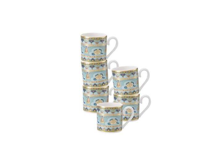 Villeroy & Boch Espressotasse Samarkand Aquamarin Espressotassen 50 ml 6er Set, Porzellan, bunt von Villeroy-&-Boch