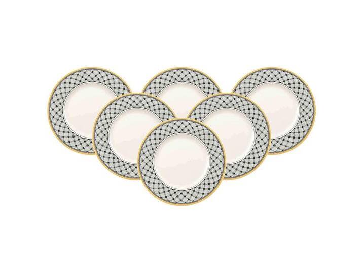 Villeroy & Boch FRÜHSTÜCKSTELLER, Weiß, Grau, Gelb, Keramik, Essen & Trinken, Geschirr, Teller, Kuchenteller von Villeroy-&-Boch