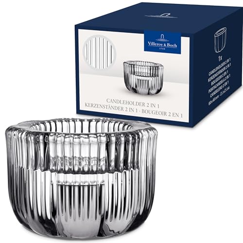 Villeroy & Boch – Fleur Bleu Kerzenständer 2-in-1 Blau, Spülmaschinenfest, Glas-Kerzenhalter Für Teelichter und Stumpenkerzen/Stabkerzen, Handgefertigt, Deko Wohnung, Glas Villeroy & Boch – Fleur Bleu Kerzenständer 2-in-1 Blau, Spülmaschinenfest, Glas-Kerzenhalter Für Teelichter und Stumpenkerzen/Stabkerzen, Handgefertigt, Deko Wohnung, Glas von Villeroy & Boch