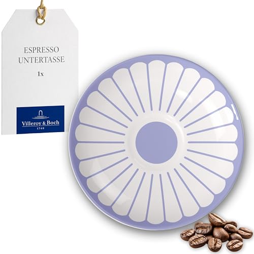 Villeroy & Boch - Fleur bleu Espresso-Untertasse blau, Spülmaschinenfest, Mikrowellensicher, Porzellan-Untersetzer für Espressotasse, Kleiner Servierteller, Unterteller Blumenmuster, Premium Porzellan Villeroy & Boch - Fleur bleu Espresso-Untertasse blau, Spülmaschinenfest, Mikrowellensicher, Porzellan-Untersetzer für Espressotasse, Kleiner Servierteller, Unterteller Blumenmuster, Premium Porzellan von Villeroy & Boch