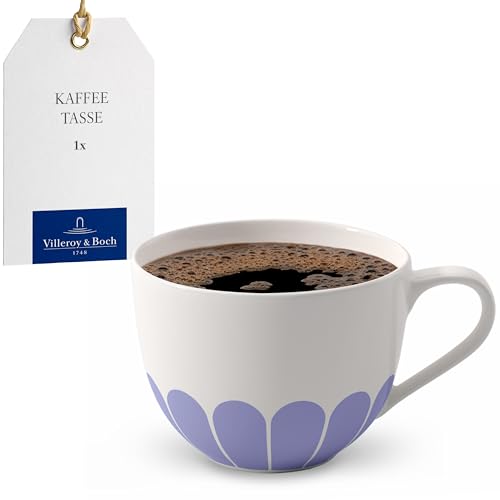 Villeroy & Boch - Fleur bleu Kaffeetasse blau, Spülmaschinenfest, Mikrowellensicher, Tasse für Kaffee oder Tee, Kaffeebecher, Becher Blumenmuster, Capuccino Tasse, Teetasse, Premium Porzellan von Villeroy & Boch